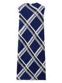 Vestido de seda com estampa xadrez Burberry