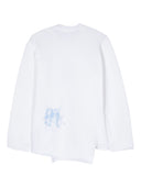 Comme Des Garcons maglione asimmetrico effetto spray-paint