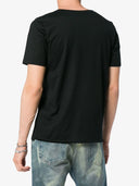 T-shirt con stampa logo Saint Laurent
