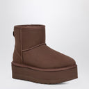 Классические мини-сапоги UGG с коричневой платформой