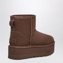 Классические мини-сапоги UGG с коричневой платформой