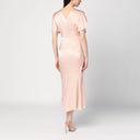 Victoria Beckham Light pink damask dress with gathering