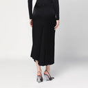 Victoria Beckham schwarzer Midirock mit Drapierung