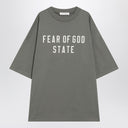 T-shirt in cotone anni '90 color muschio Fear of God Essentials