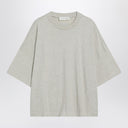Fear of God Essentials Camiseta extragrande de mezcla de algodón color greige