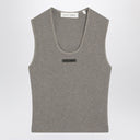 Fear of God Essentials Grey ribbed cotton-blend tank top