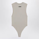 Fear of God Essentials Sleeveless greige cotton-blend bodysuit