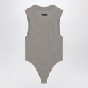Fear of God Essentials Sleeveless grey cotton-blend bodysuit