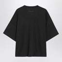 Fear of God Essentials Black crewneck T-shirt with logo
