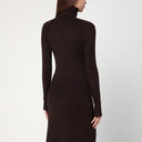 Victoria Beckham Brown turtleneck sweater in wool