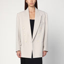 Victoria Beckham Pumice-coloured double-breasted jacket