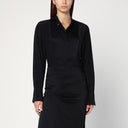 Camisa negra de seda Victoria Beckham