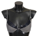Blue Stripes Lace Reggiseno Bra - Allure Absolue