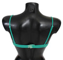 Luxurious Green Cotton Push Up Bra - Allure Absolue
