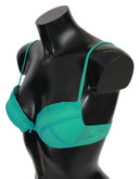 Luxurious Green Cotton Push Up Bra - Allure Absolue