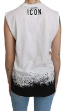 Chic Sleeveless Cotton Crew Neck Top - Allure Absolue