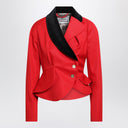 Chaqueta de lana asimétrica roja Stormy de Vivienne Westwood