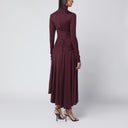 Victoria Beckham Midi dress in Bordeaux with knotted interlace