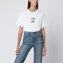 Victoria Beckham „I’m Joy“ T-Shirt aus weißer Baumwolle