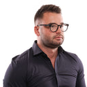 Schwarze Herren Brillenfassungen