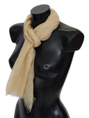 Sciarpa da collo unisex in cashmere beige