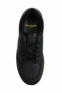 Elegant Black Low-Top Leather Sneakers Saint Laurent