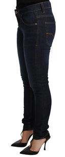 Elegant Low Waist Skinny Designer Jeans - Allure Absolue