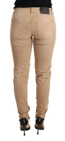 Chic Low Waist Skinny Cotton Trousers - Allure Absolue