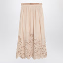ZIMMERMANN Wylie cream colored midi skirt