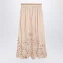 ZIMMERMANN Wylie cream colored midi skirt