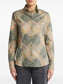 Etro Patchwork-Print Popeline-Hemd