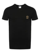 Camiseta de algodão com estampa Medusa Versace