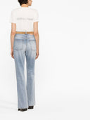 Camiseta com Estampa de Logo Reverso Saint Laurent