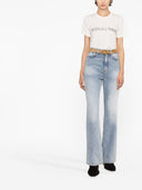 Camiseta com Estampa de Logo Reverso Saint Laurent