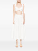 Saia midi bordada Zimmermann Crush