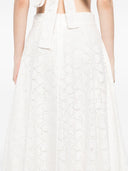 Saia midi bordada Zimmermann Crush