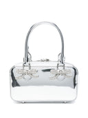 Self-Portrait mini leather tote bag