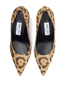 Jimmy Choo Love 85 Décolleté in Cavallino con Stampa Leopardo