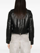 Giacca in pelle Golden Goose con effetto lucido
