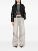 Giacca in pelle Golden Goose con effetto lucido