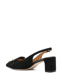 Pumps in camoscio da 50mm di Tod's con cinturino posteriore