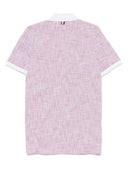 Vestito mini in tweed di cotone misto a righe con applicazioni Thom Browne
