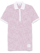 Thom Browne Appliquéd striped cotton-blend tweed mini dress