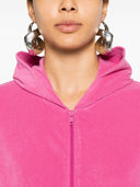 Balenciaga Kapuzenpullover mit Reißverschluss und Strass-Logo