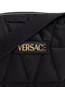Versace Schultertasche mit aufgesetztem Logo