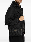 Versace Schultertasche mit aufgesetztem Logo