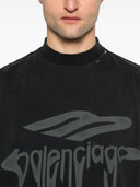 Balenciaga 3B verflüssigtes Oversize-T-Shirt