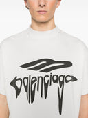 Balenciaga T-Shirt aus Baumwolle mit Grafikdruck