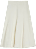Jil Sander milk white mid length skirt