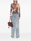 Gonna maxi in denim di cotone Maison Margiela